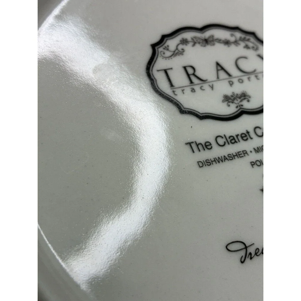 Tracy Porter Claret Collection 4 Salad Plate Dream Delicious Grape Dragonfly Vtg